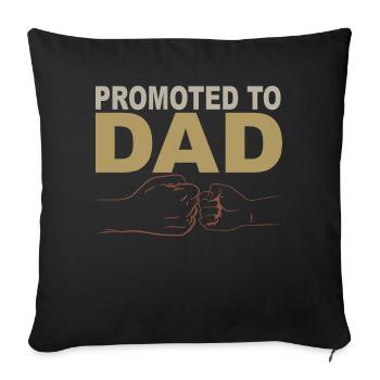 Tenue Retro Papa pour la fête des pères - Housse de coussin décorative 45 x 45 cm - noir - Devant
