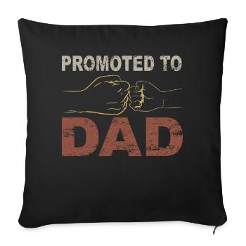 Tenue Retro Papa pour la fête des pères - Housse de coussin décorative 45 x 45 cm - noir - Devant