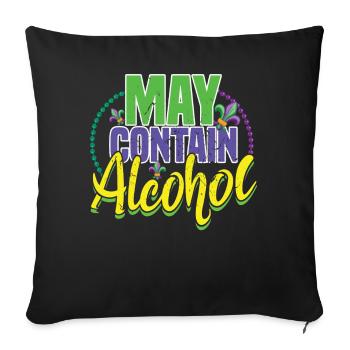 Alcohol Lover Festival Parade Perles Mardi Gras - Housse de coussin décorative 45 x 45 cm - noir - Devant