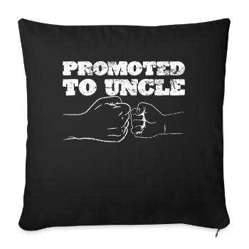Uncle nephew niece gift idea saying - Sofa pillowcase 17,3'' x 17,3'' (45 x 45 cm) - black - Front