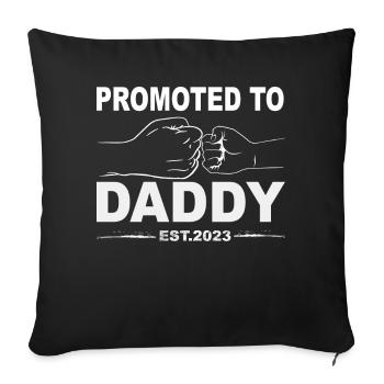 Tenue Retro Papa pour la fête des pères - Housse de coussin décorative 45 x 45 cm - noir - Devant