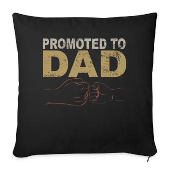 Tenue Retro Papa pour la fête des pères - Housse de coussin décorative 45 x 45 cm - noir - Devant