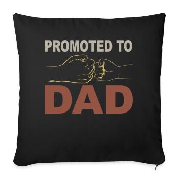Tenue Retro Papa pour la fête des pères - Housse de coussin décorative 45 x 45 cm - noir - Devant
