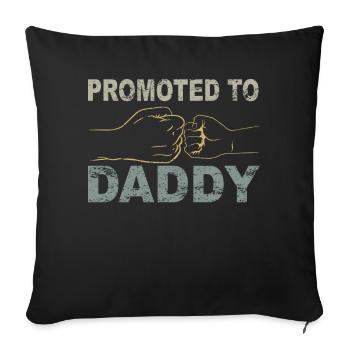 Tenue Retro Papa pour la fête des pères - Housse de coussin décorative 45 x 45 cm - noir - Devant