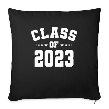 Class Of 2023 College High School Graduate - Sofa pillowcase 17,3'' x 17,3'' (45 x 45 cm) - black - Front