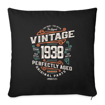 85 Years Old Vintage 1938 Man Myth Legend - Sofa pillowcase 17,3'' x 17,3'' (45 x 45 cm) - black - Front