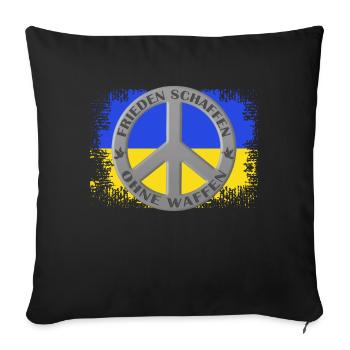 Frieden Schaffen ohne Waffen, Freiheit - Sofakissenbezug 45 x 45 cm - Schwarz - Vorne