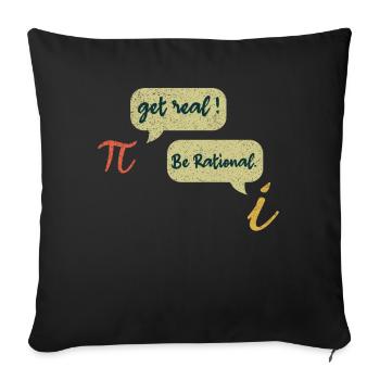Drôle Math Meme Mars Math Vacances Mathématiques Pi - Housse de coussin décorative 45 x 45 cm - noir - Devant
