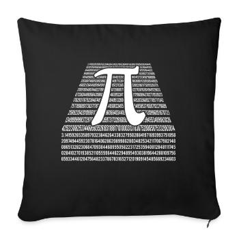 Nombres Pi Chiffre Mathématiques Vacances Mathématiques Jour Pi - Housse de coussin décorative 45 x 45 cm - noir - Devant