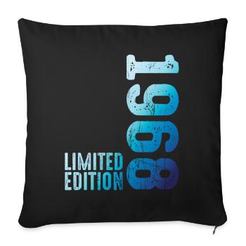 Since 1968 Year 1968 Retro Vintage 1968 Birth - Sofa pillowcase 17,3'' x 17,3'' (45 x 45 cm) - black - Front