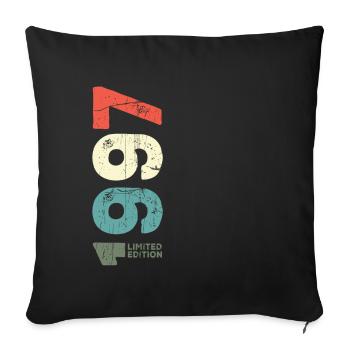 Depuis 1997 Année 1997 Rétro 1997 Millésime 1997 - Housse de coussin décorative 45 x 45 cm - noir - Devant