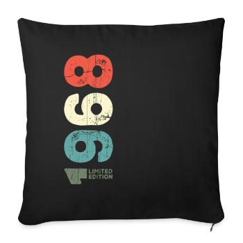 Since 1968 Year 1968 Retro 1968 Vintage 1968 - Sofa pillowcase 17,3'' x 17,3'' (45 x 45 cm) - black - Front