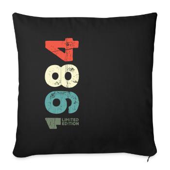 Seit 1984 Jahr 1984 Retro 1984 Jahrgang 1984 - Sofakissenbezug 45 x 45 cm - Schwarz - Vorne