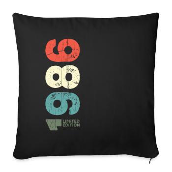 Depuis 1986 Année 1986 Rétro 1986 Millésime 1986 - Housse de coussin décorative 45 x 45 cm - noir - Devant