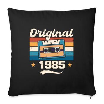 Born Gift Original 1985 Gift Idea 1985 - Housse de coussin décorative 45 x 45 cm - noir - Devant