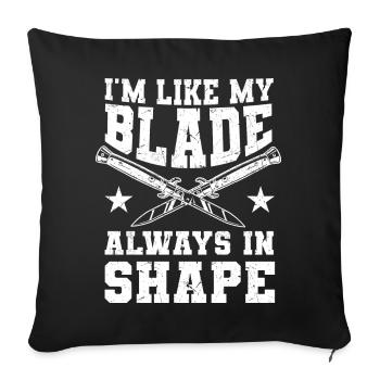 Knife Collector | Knives Collection Collector's Gifts - Sofa pillowcase 17,3'' x 17,3'' (45 x 45 cm) - black - Front