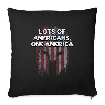 Beaucoup d’Américains One America Independence 4ème de - Housse de coussin décorative 45 x 45 cm - noir - Devant