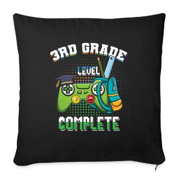 3rd Grade Bye Schools Out Last Class Day Of Summer - Housse de coussin décorative 45 x 45 cm - noir - Devant