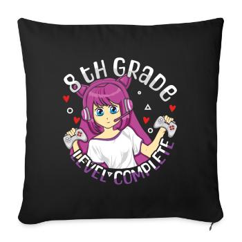 8th Graders Schools Out Last Class Day Of Summer - Sofa pillowcase 17,3'' x 17,3'' (45 x 45 cm) - black - Front