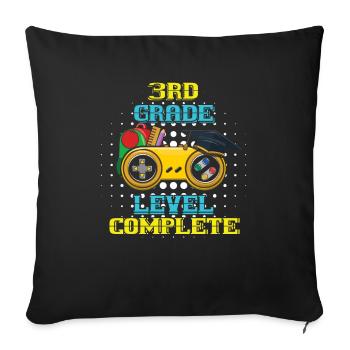 3rd Grade Complete Last Class Day Of Summer - Sofa pillowcase 17,3'' x 17,3'' (45 x 45 cm) - black - Front