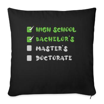 Graduate Bye School Happy Last Class Graduation - Sofa pillowcase 17,3'' x 17,3'' (45 x 45 cm) - black - Front
