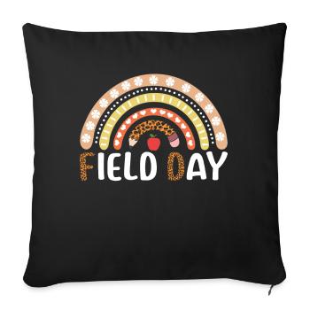 Bye School Out Happy Last Class Field Day - Sofa pillowcase 17,3'' x 17,3'' (45 x 45 cm) - black - Front