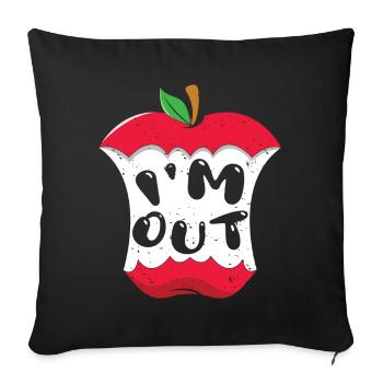 Teacher Student Bye School Out Happy Last Class - Sofa pillowcase 17,3'' x 17,3'' (45 x 45 cm) - black - Front