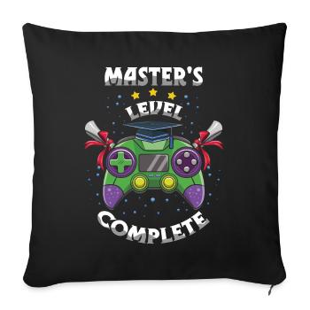 Master-PhD Abschluss Master 2023 Absolvent - Sofakissenbezug 45 x 45 cm - Schwarz - Vorne