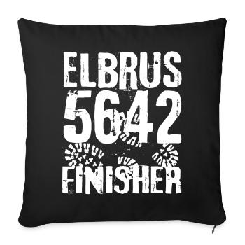 Mount Elbrus Kaukasus Bergsteiger Bergsteigen Berg - Sofakissenbezug 45 x 45 cm - Schwarz - Vorne