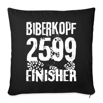 Biberkopf Finisher 2599 Allgäu Alps Hiking - Sofa pillowcase 17,3'' x 17,3'' (45 x 45 cm) - black - Front