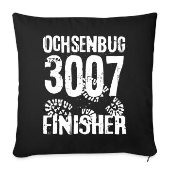 Ochsenbug 3007 Hohe Tauern Venediger Bergsteiger - Housse de coussin décorative 45 x 45 cm - noir - Devant