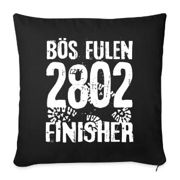 Böse Fulen Böser Lazy Mountaineer Randonnée Glaris - Housse de coussin décorative 45 x 45 cm - noir - Devant