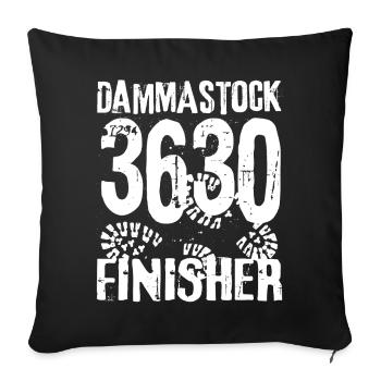 Dammastock 3630 Urner Alpen Uri Bergsteiger Gipfel - Sofakissenbezug 45 x 45 cm - Schwarz - Vorne
