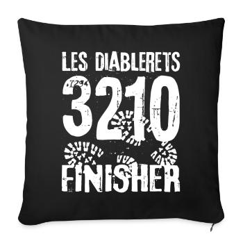 Les Diablerets Finisher Vaud Alps Summit Switzerland - Sofa pillowcase 17,3'' x 17,3'' (45 x 45 cm) - black - Front