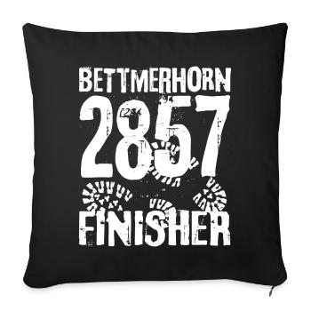 Bettmerhorn Finisher Berg Berner Oberland Wandern - Sofakissenbezug 45 x 45 cm - Schwarz - Vorne