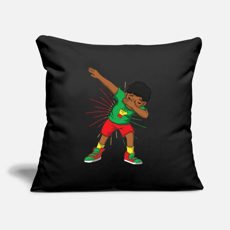 Dab Kid feiern Juneteenth Schwarze Geschichte Sofakissenbezug 45 x 45 cm