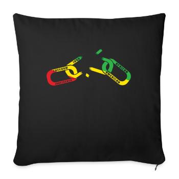 Break Chain Celebrate Juneteenth Black History - Sofa pillowcase 17,3'' x 17,3'' (45 x 45 cm) - black - Front