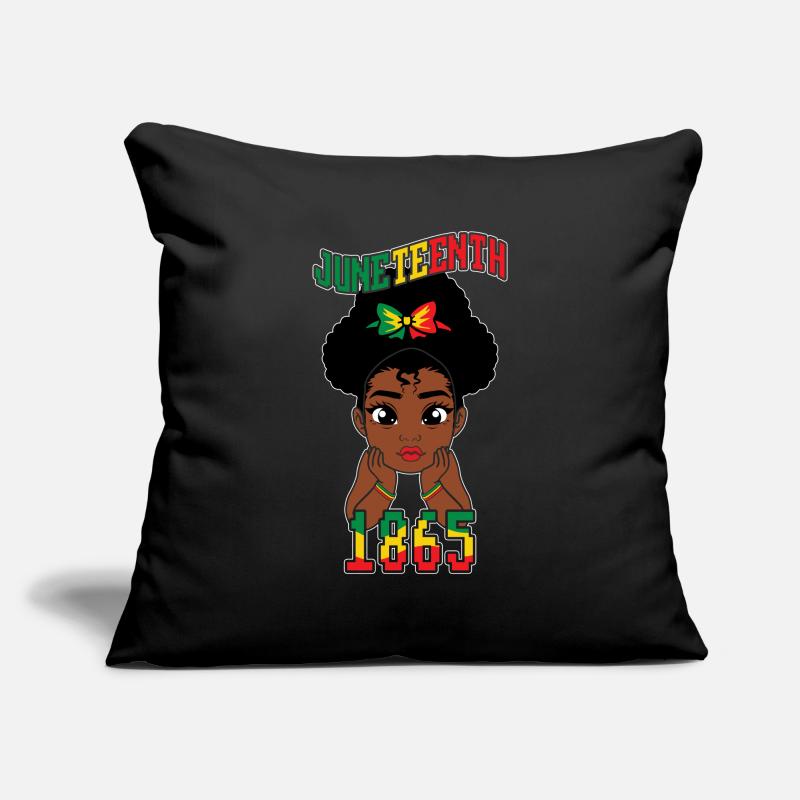 Kinder feiern Juneteenth Schwarze Geschichte Sofakissenbezug 45 x 45 cm