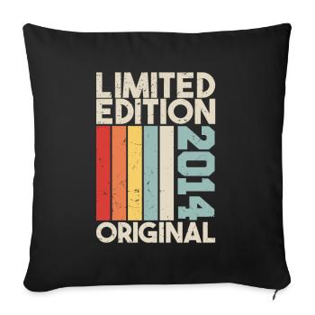 2014 - Limited Edition Birthday Gift 2014 Original - Sofakissenbezug 45 x 45 cm - Schwarz - Vorne