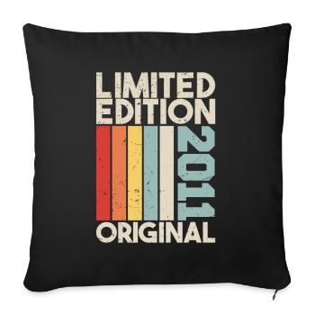 2011 - Limited Edition Birthday Gift 2011 Original - Sofakissenbezug 45 x 45 cm - Schwarz - Vorne