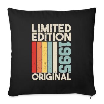 1995 - Cadeau d’anniversaire en édition limitée 1995 Original - Housse de coussin décorative 45 x 45 cm - noir - Devant