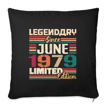 Legendary June 1979 Limited Edition June 1979 - Sofakissenbezug 45 x 45 cm - Schwarz - Vorne