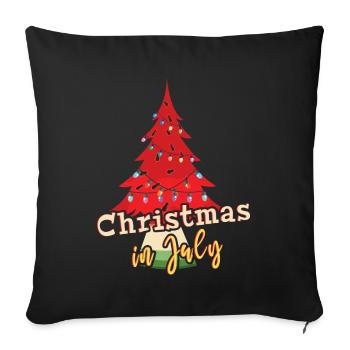 Watermelon Fruit Christmas July Santa Hello Summer - Sofa pillowcase 17,3'' x 17,3'' (45 x 45 cm) - black - Front