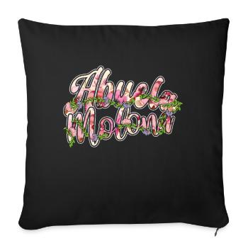 Cool Grandmom Mother's Day Retired Grandma Floral - Sofakissenbezug 45 x 45 cm - Schwarz - Vorne