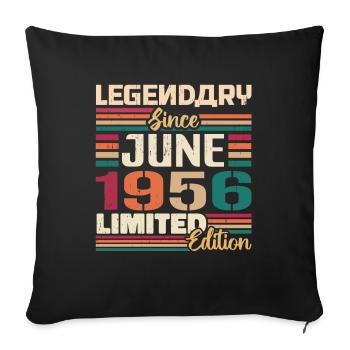 Légendaire Juin 1956 Edition Limitée Juin 1956 - Housse de coussin décorative 45 x 45 cm - noir - Devant