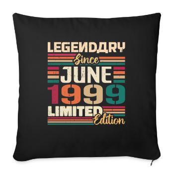Legendary June 1999 Limited Edition June 1999 - Sofa pillowcase 17,3'' x 17,3'' (45 x 45 cm) - black - Front