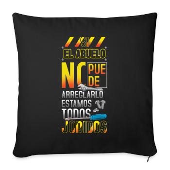 Retired Granddad Yayo Cool Grandpa Father's Day - Sofakissenbezug 45 x 45 cm - Schwarz - Vorne
