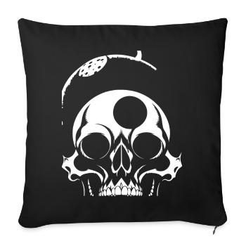 Horror Skull Skull Art Skull Gothic Heavy Metal - Sofa pillowcase 17,3'' x 17,3'' (45 x 45 cm) - black - Front