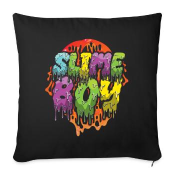Slime Boy Slime Lover Colorful Slime Crafts Art - Housse de coussin décorative 45 x 45 cm - noir - Devant