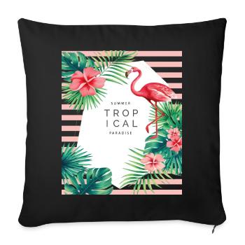 SUMMER - Housse de coussin décorative 45 x 45 cm - noir - Devant